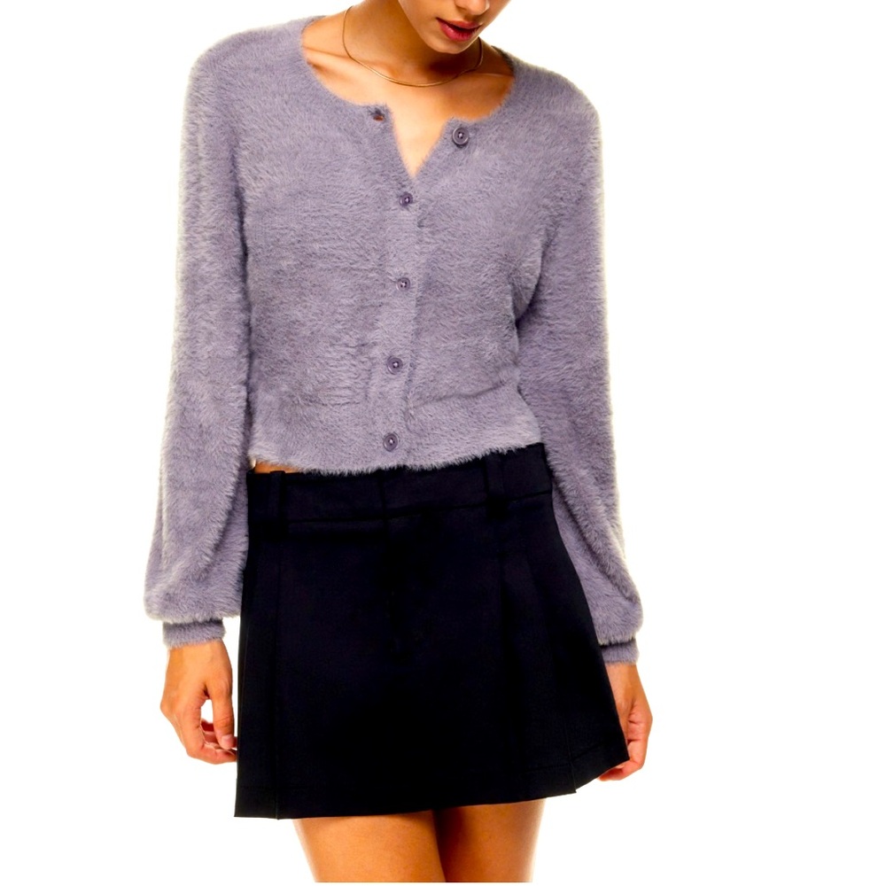 NWOT Sunday Best Kitten Bottom Up Cardigan Size L